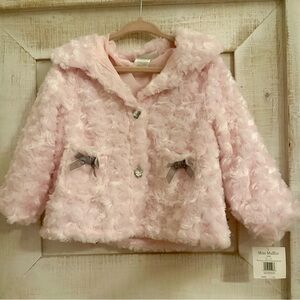 Pink Furry Kids Jacket